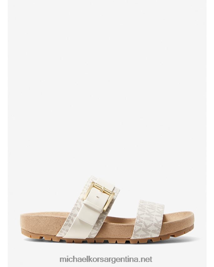 mujer vainilla sandalia mylah con logo y piel Michael Kors T46HB02075