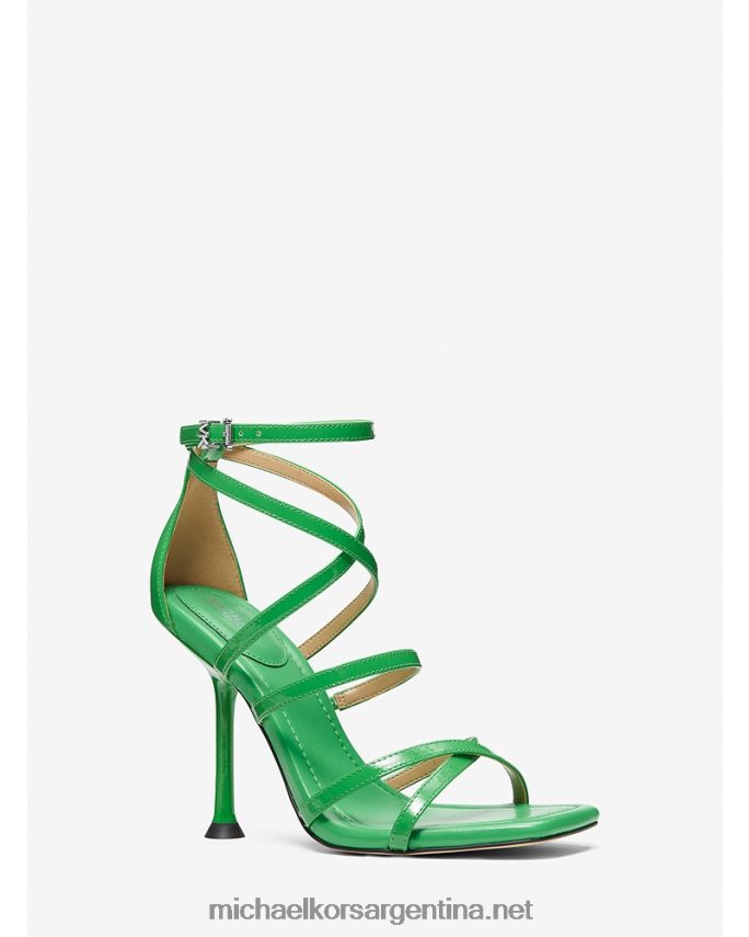 mujer verde palmera sandalia imani de charol Michael Kors T46HB01862