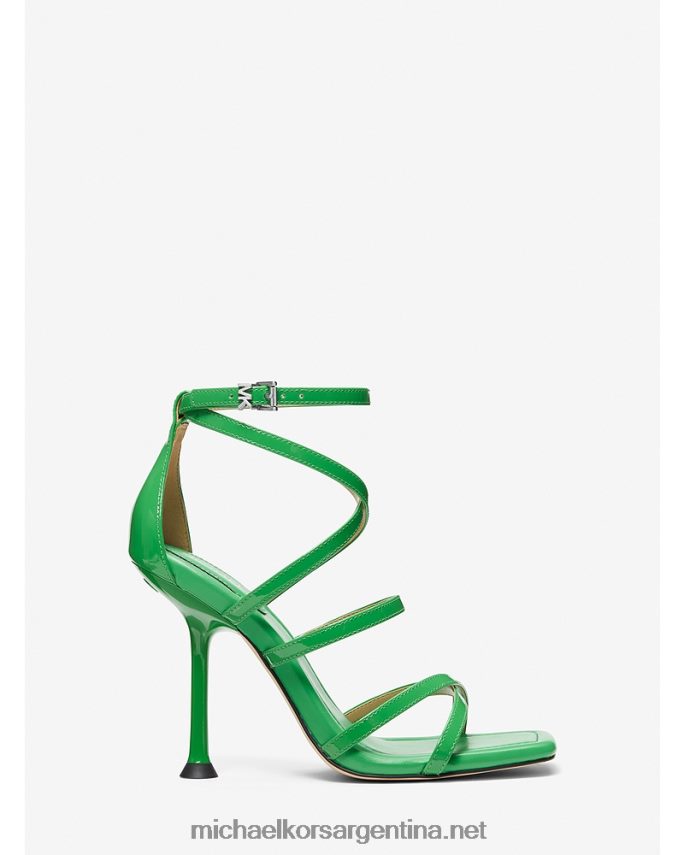 mujer verde palmera sandalia imani de charol Michael Kors T46HB01862