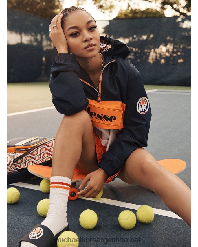 mujer vestido azul sandalias mk x ellesse gilmore de goma Michael Kors T46HB01974