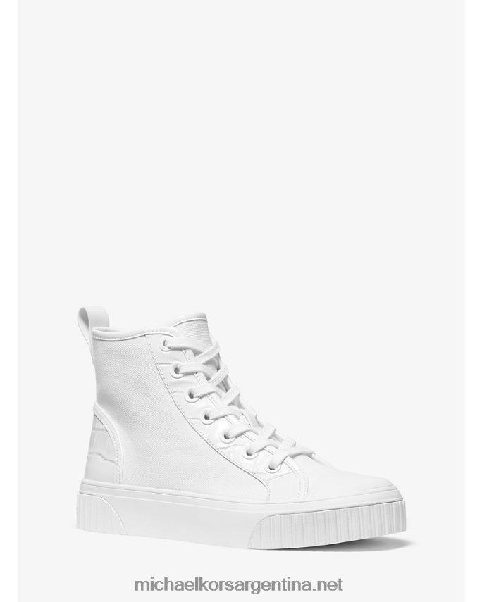 mujer Blanco óptico tenis altos Gertie de lona Michael Kors T46HB01729
