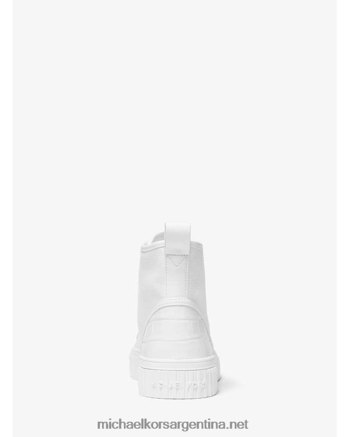 mujer Blanco óptico tenis altos Gertie de lona Michael Kors T46HB01729