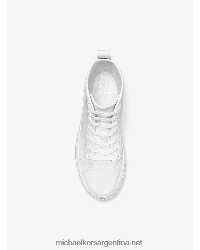 mujer Blanco óptico tenis altos Gertie de lona Michael Kors T46HB01729