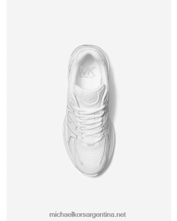 mujer Blanco óptico zapatilla kit extreme mesh y piel Michael Kors T46HB01777