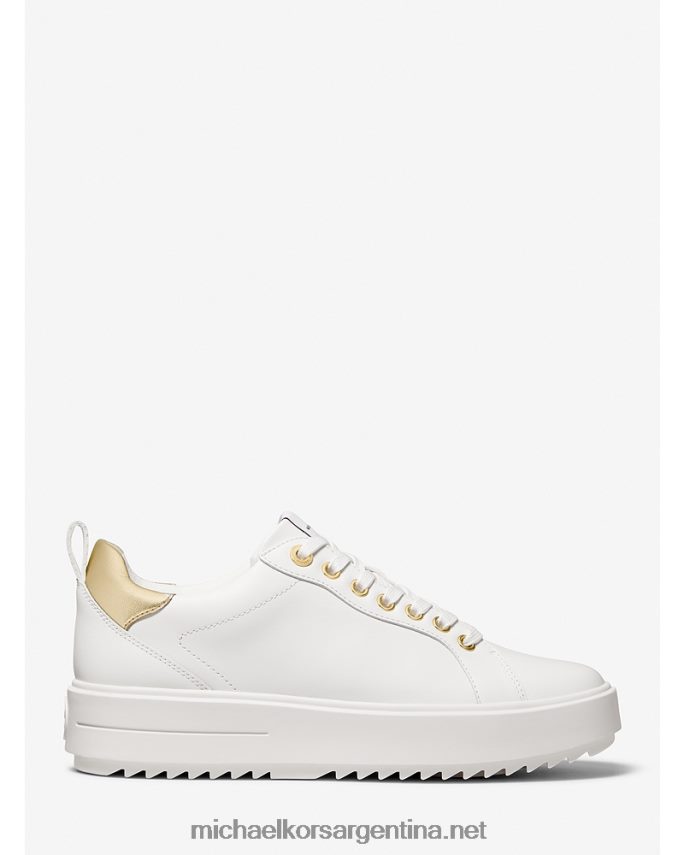 mujer Blanco óptico zapatillas Emmett de piel Michael Kors T46HB01703