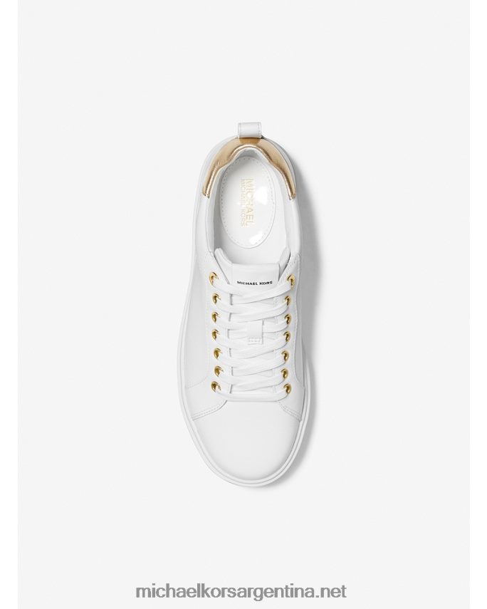 mujer Blanco óptico zapatillas Emmett de piel Michael Kors T46HB01703