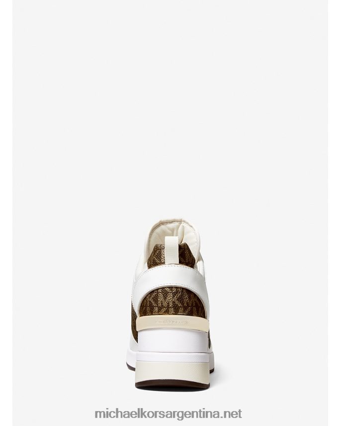 mujer Opwht multi zapatillas georgie con logo metalizado y piel Michael Kors T46HB01761