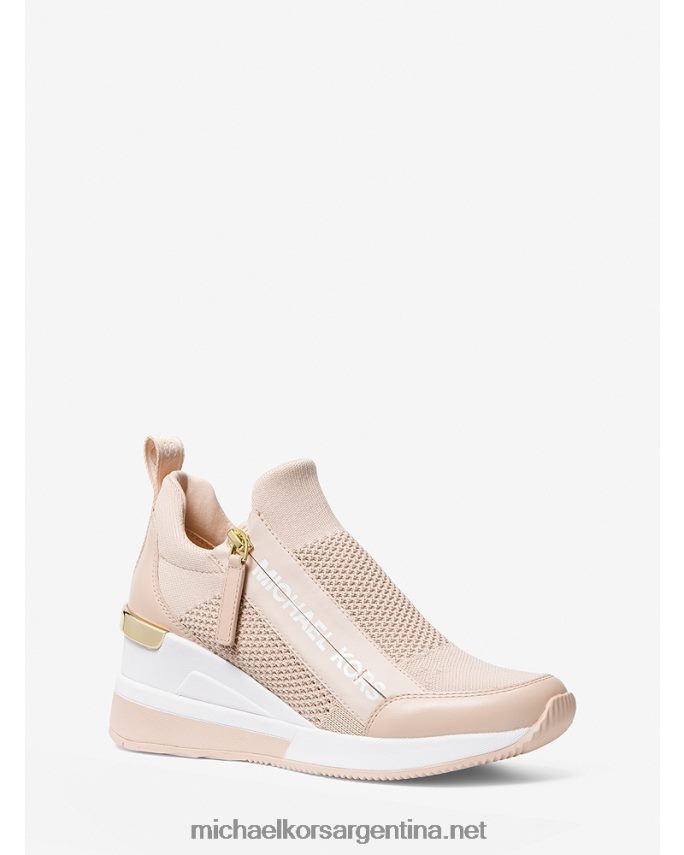 mujer Rosa suave tenis willis de punto elástico Michael Kors T46HB01709