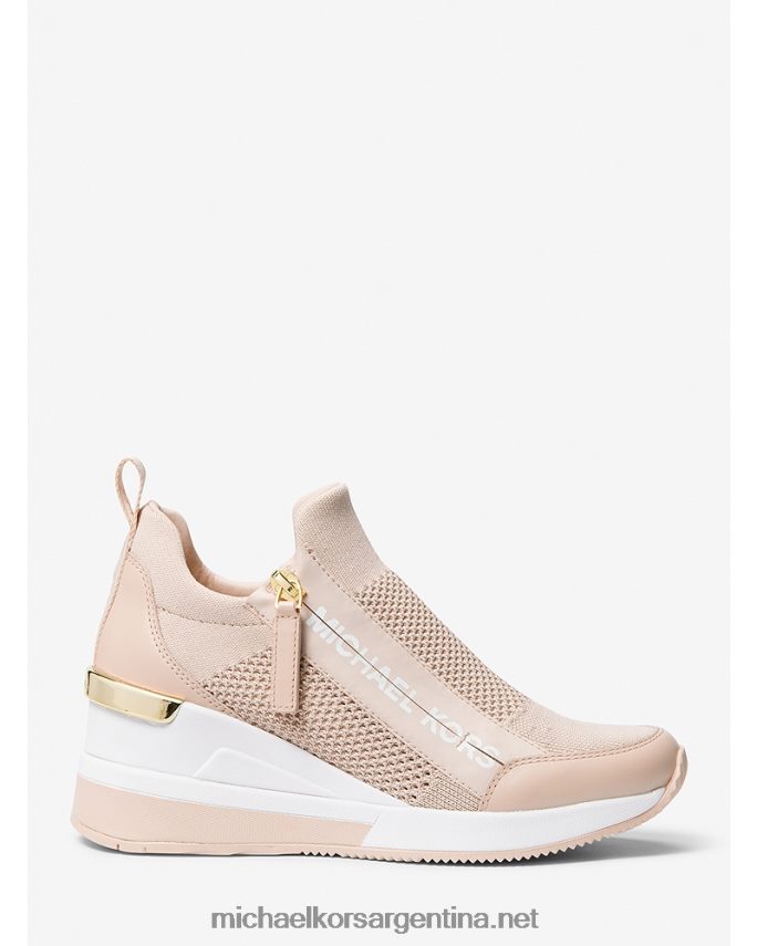 mujer Rosa suave tenis willis de punto elástico Michael Kors T46HB01709