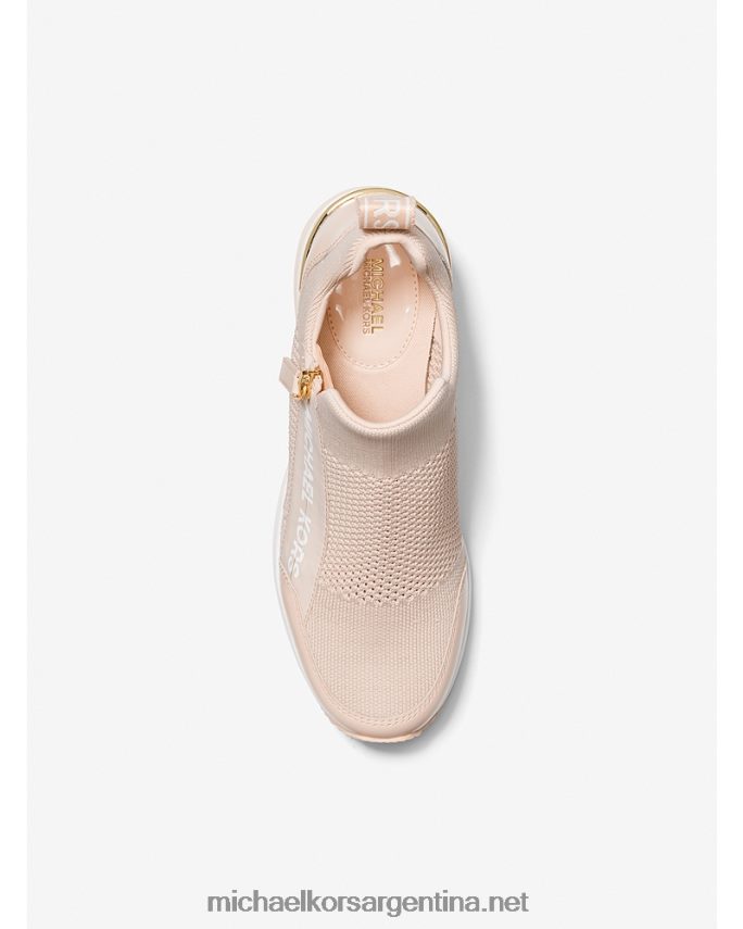 mujer Rosa suave tenis willis de punto elástico Michael Kors T46HB01709