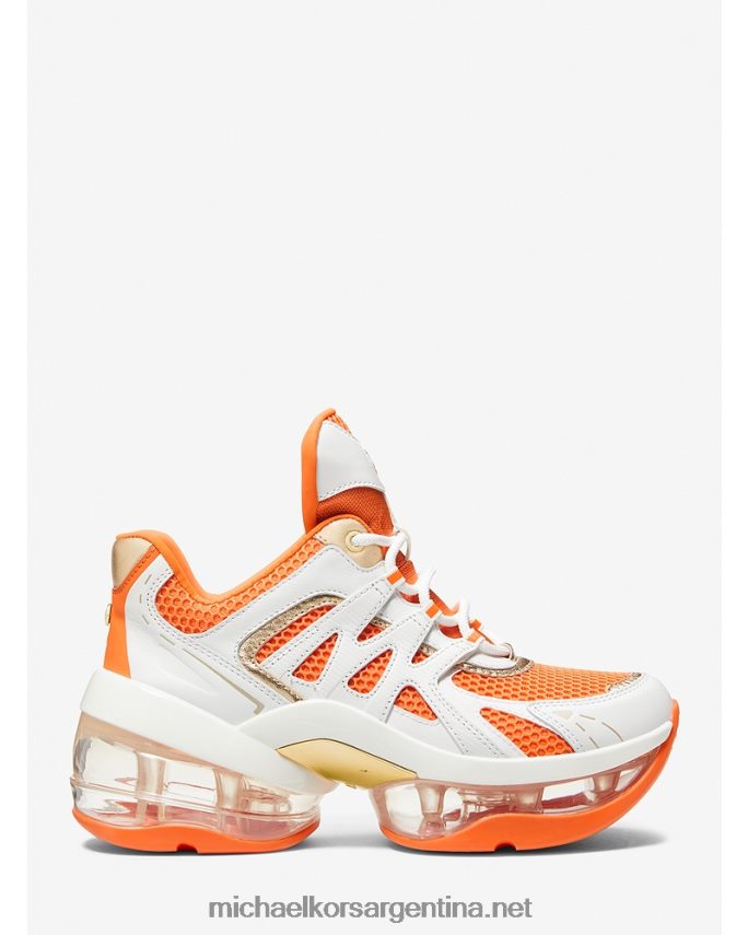 mujer albaricoque multi Zapatillas olympia sport extreme de piel y malla Michael Kors T46HB01760