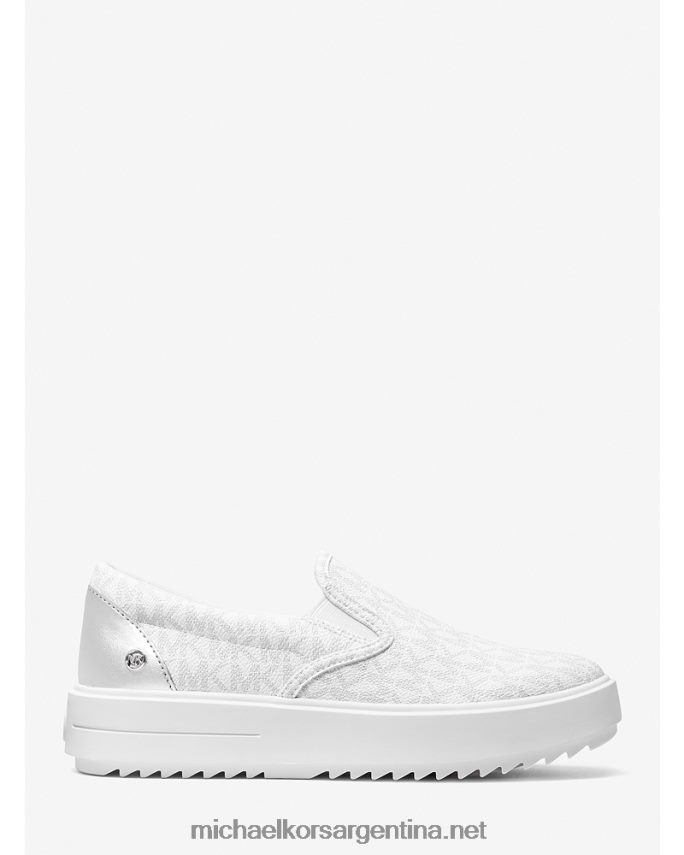 mujer brillante tenis Emmett con logo Michael Kors T46HB01737