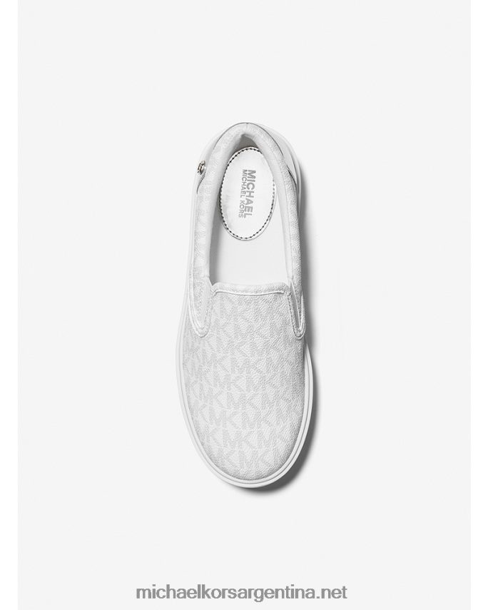 mujer brillante tenis Emmett con logo Michael Kors T46HB01737