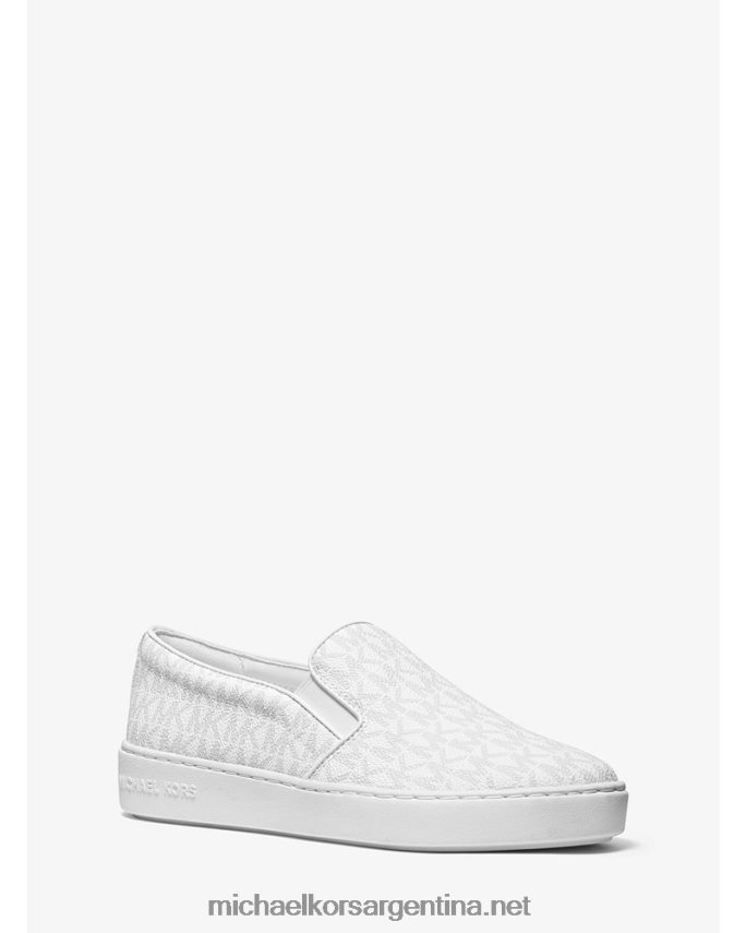 mujer brillante tenis sin cordones con logo Keaton Michael Kors T46HB01767