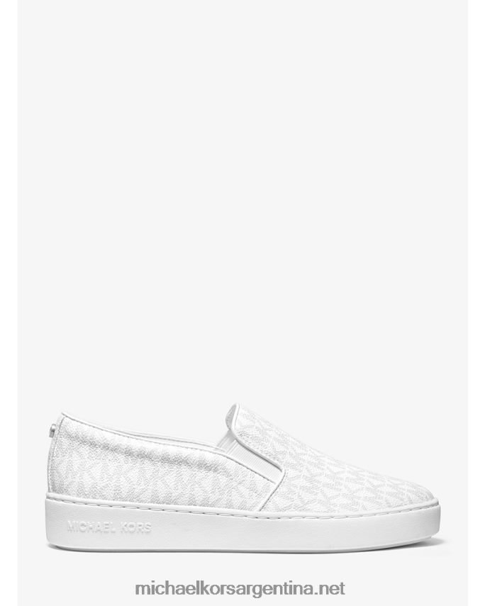 mujer brillante tenis sin cordones con logo Keaton Michael Kors T46HB01767