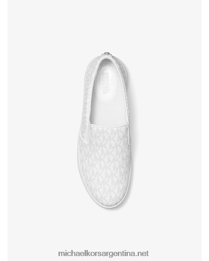 mujer brillante tenis sin cordones con logo Keaton Michael Kors T46HB01767