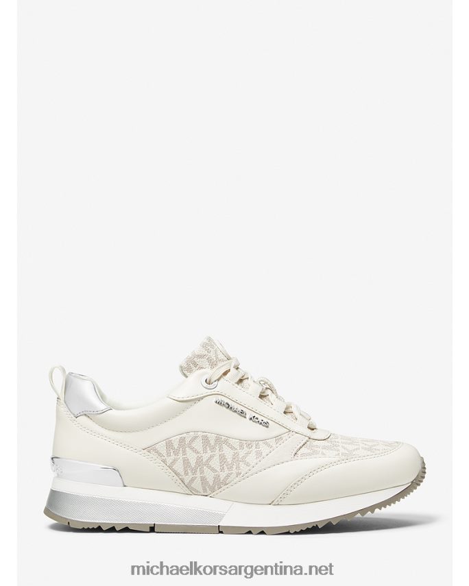 mujer furgoneta/crema zapatillas allie stride con logo y piel Michael Kors T46HB01792