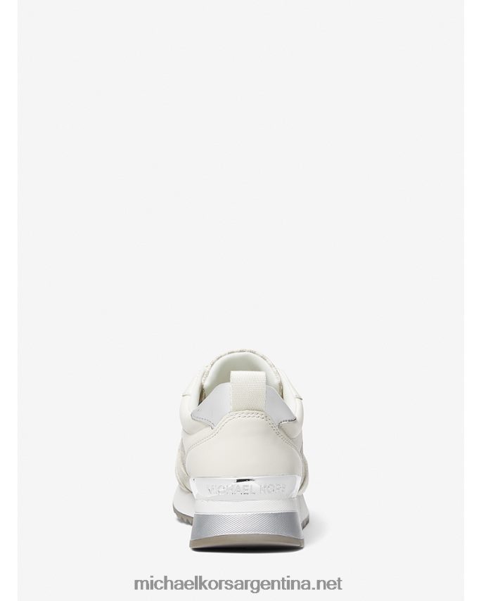 mujer furgoneta/crema zapatillas allie stride con logo y piel Michael Kors T46HB01792