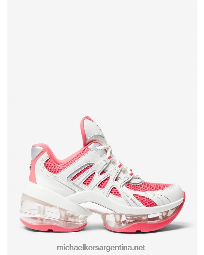 mujer geranio multi Zapatillas olympia sport extreme de piel y malla Michael Kors T46HB01756