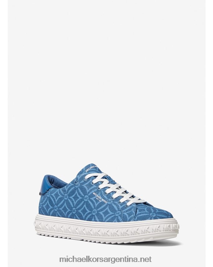 mujer herencia azul multi zapatillas Grove con logo en jacquard Michael Kors T46HB01801