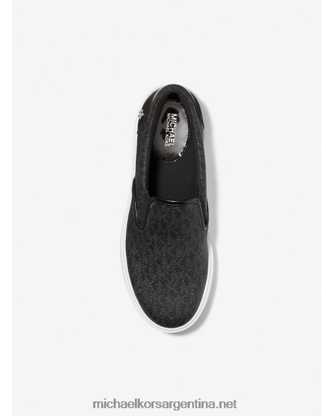 mujer negro tenis Emmett con logo Michael Kors T46HB01717