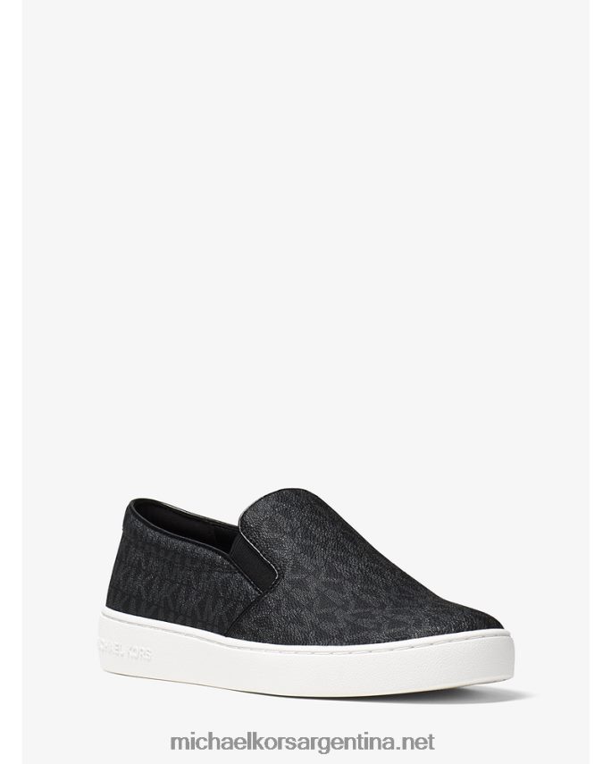 mujer negro tenis sin cordones con logo Keaton Michael Kors T46HB01766