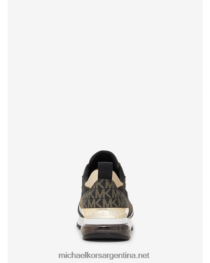 mujer oro pálido zapatillas allie stride extreme metalizadas mixtas Michael Kors T46HB01799