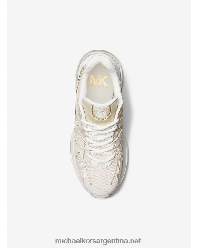 mujer pl oro multi Deportivas kit extreme de piel metalizada y malla Michael Kors T46HB01779