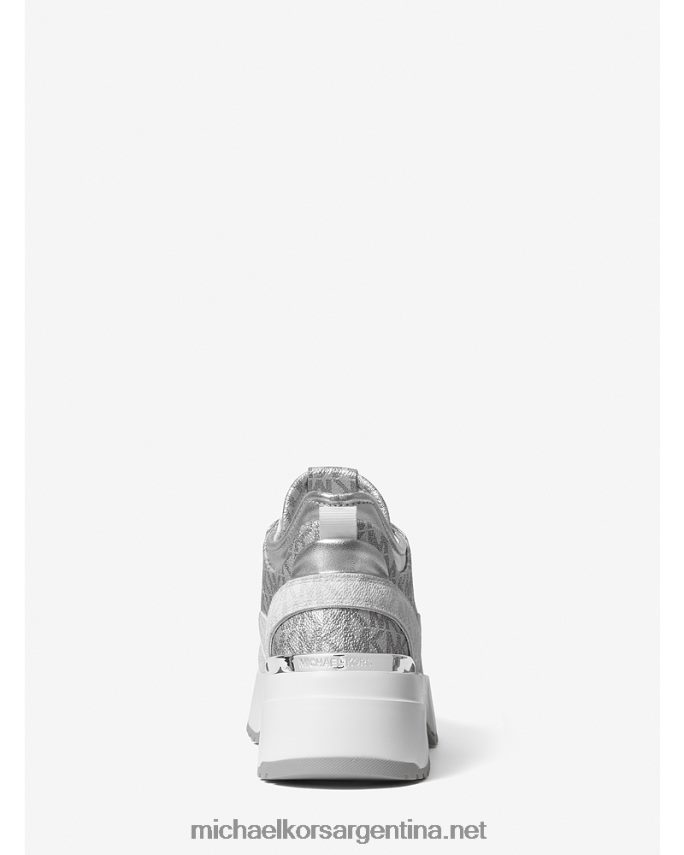 mujer plata multi tenis muse con logo metalizado Michael Kors T46HB01816