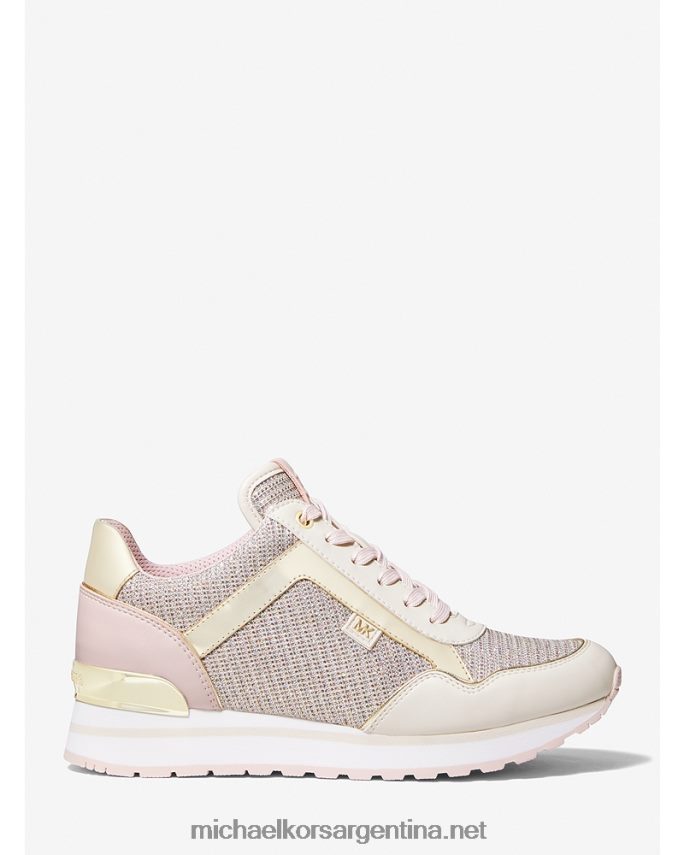 mujer que arcoiris zapatillas maddy de piel y malla con purpurina Michael Kors T46HB01817