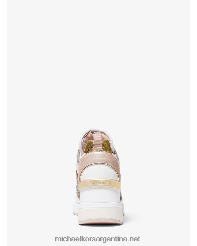 mujer sftpnk múltiple zapatillas georgie de piel y malla de cadena Michael Kors T46HB01810