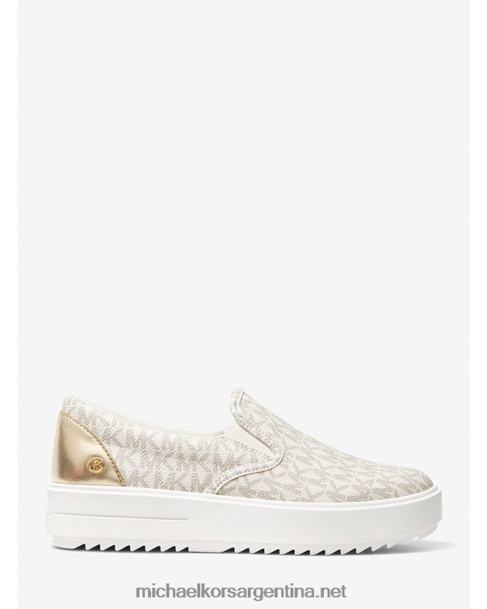 mujer vainilla tenis Emmett con logo Michael Kors T46HB01740