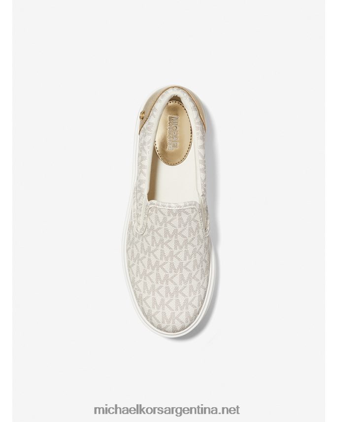 mujer vainilla tenis Emmett con logo Michael Kors T46HB01740