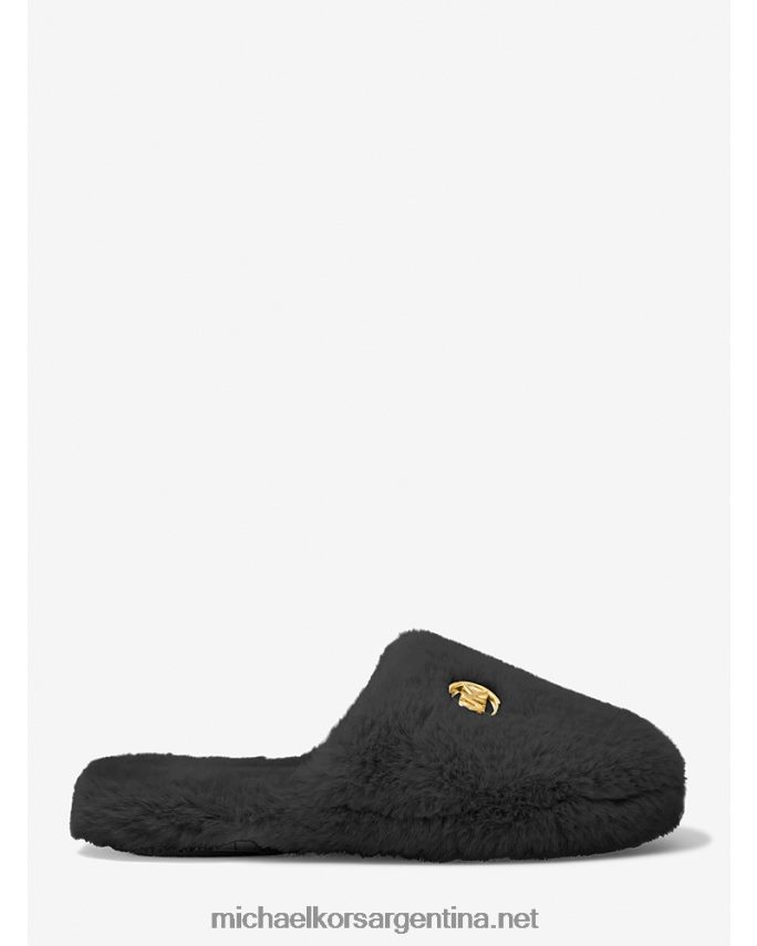 mujer negro pantufla alexis de pelo sintético Michael Kors T46HB02343