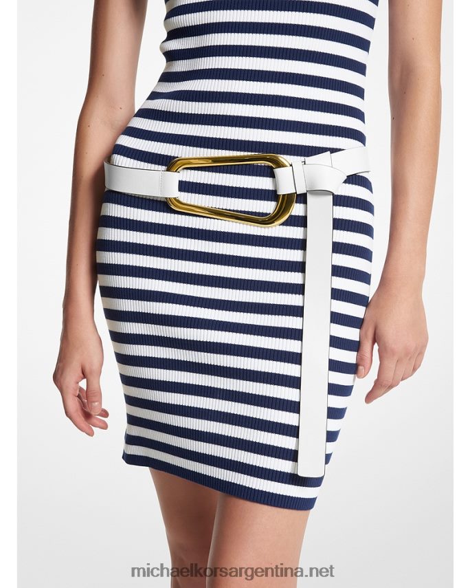 unisexo Blanco óptico cinturon de piel colección angelina Michael Kors T46HB03884