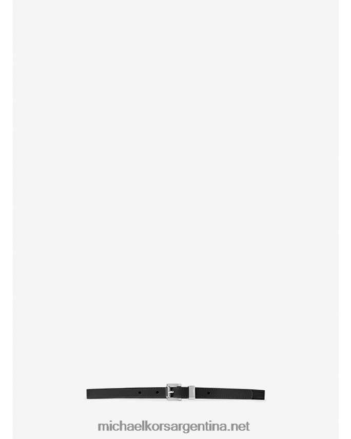 unisexo negro cinturón de colección de cuero Michael Kors T46HB03903