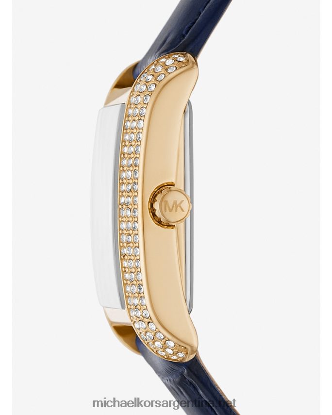 unisexo Armada reloj mini emery paveand de piel repujada de cocodrilo Michael Kors T46HB04016