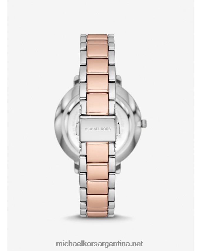 unisexo Dos tonos reloj con logo en relieve Michael Kors T46HB03988