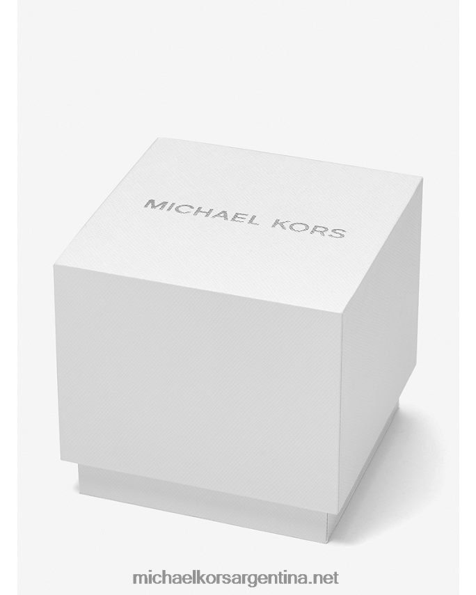 unisexo Dos tonos reloj de pista de gran tamaño Michael Kors T46HB03964