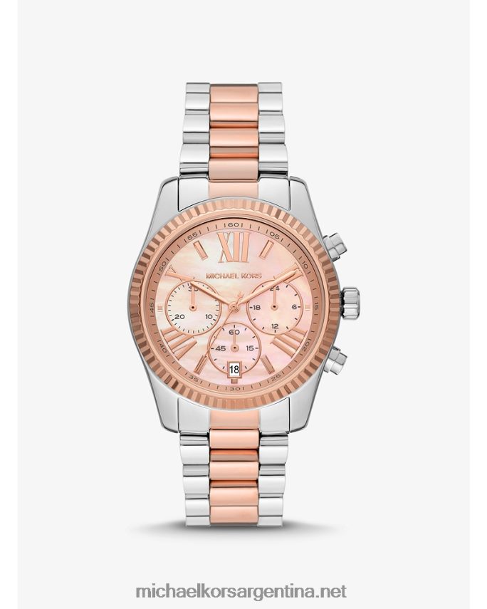 unisexo Dos tonos reloj lexington Michael Kors T46HB03972