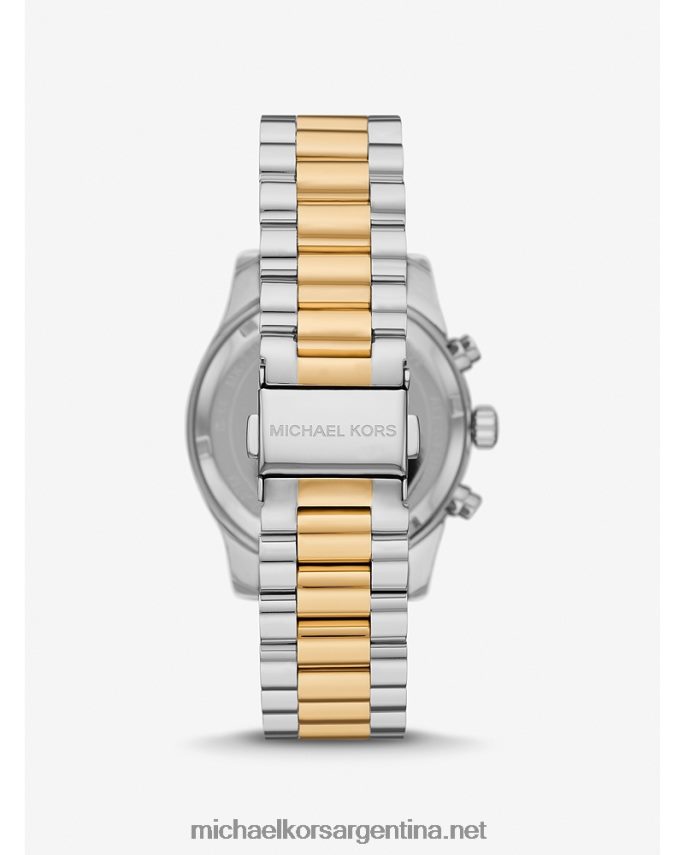 unisexo Dos tonos reloj lexington pave de gran tamaño Michael Kors T46HB03973