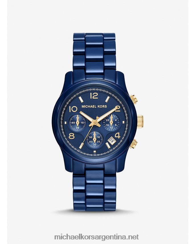 unisexo azul reloj de pista Michael Kors T46HB03959
