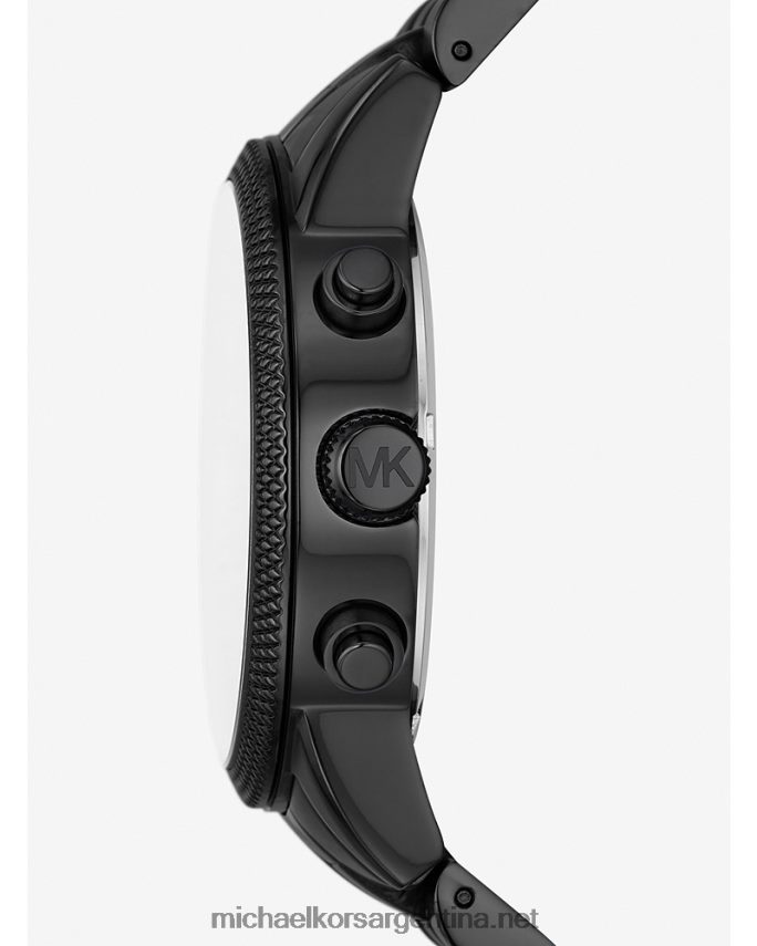 unisexo negro reloj hutton de gran tamaño Michael Kors T46HB03977