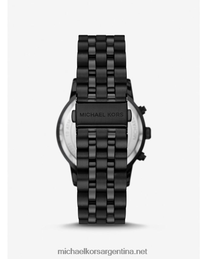 unisexo negro reloj hutton de gran tamaño Michael Kors T46HB03977