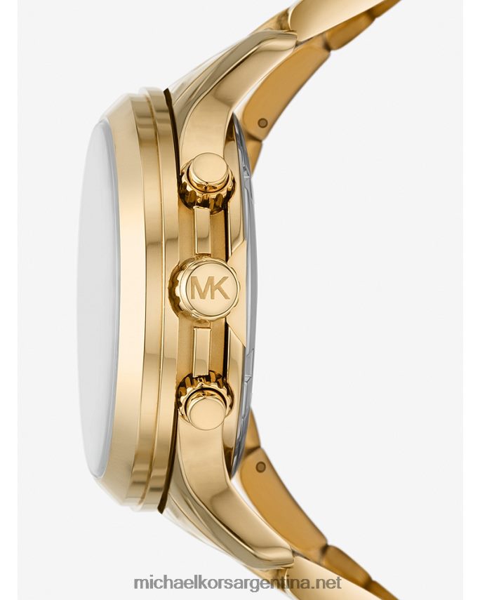 unisexo oro reloj envolvente de acero inoxidable chapado en oro de 18 quilates de edición limitada Michael Kors T46HB03879