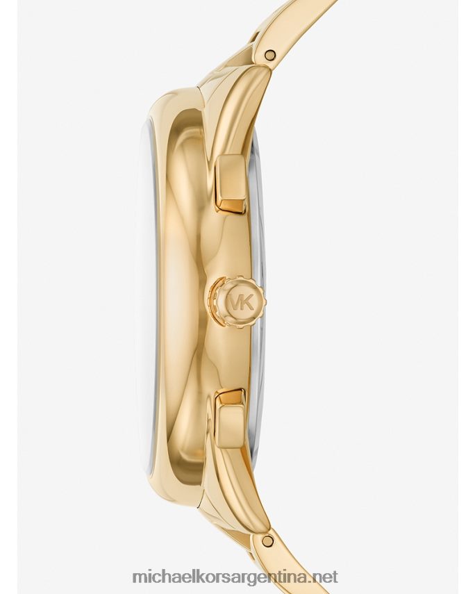 unisexo oro reloj janelle pave oversize Michael Kors T46HB04035