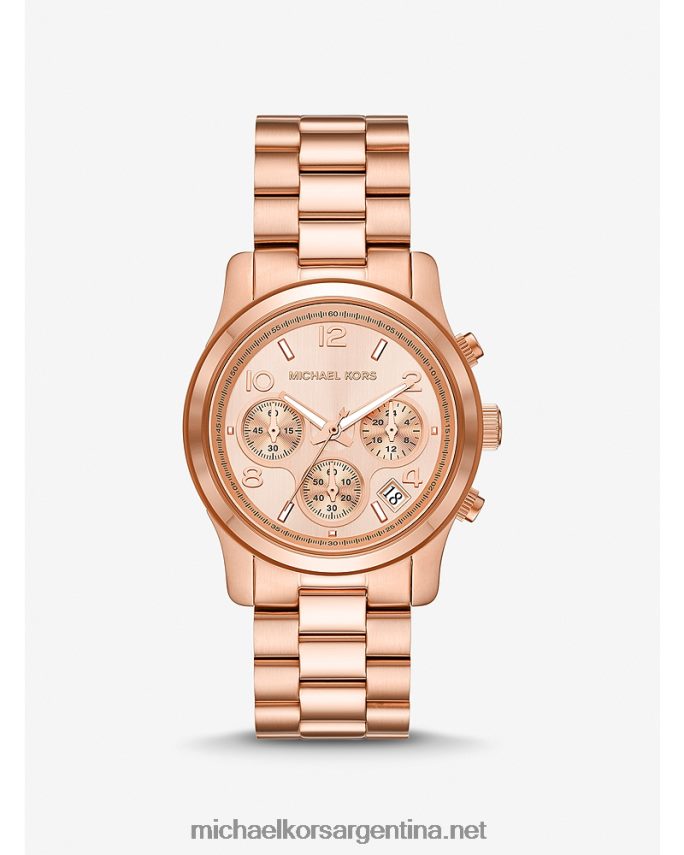 unisexo oro rosa reloj de pista Michael Kors T46HB03950