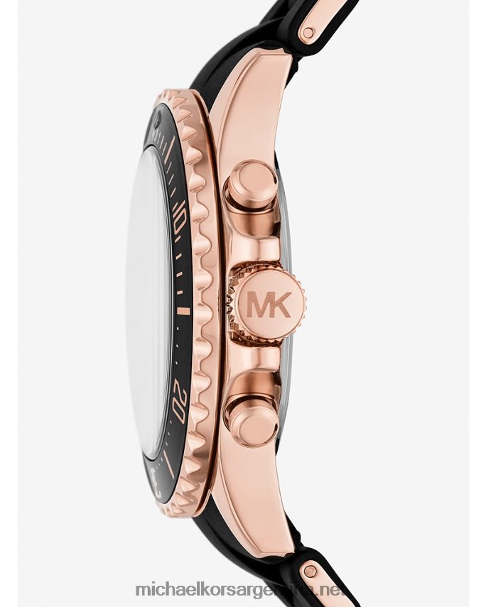 unisexo oro rosa reloj oversize everest y silicona Michael Kors T46HB04028