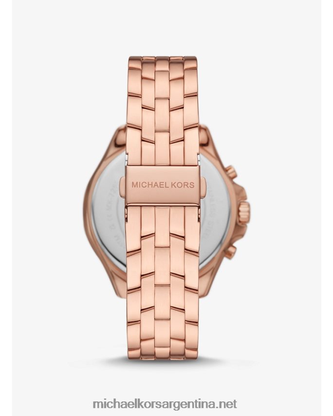 unisexo oro rosa reloj piloto pavimentado extragrande Michael Kors T46HB03998