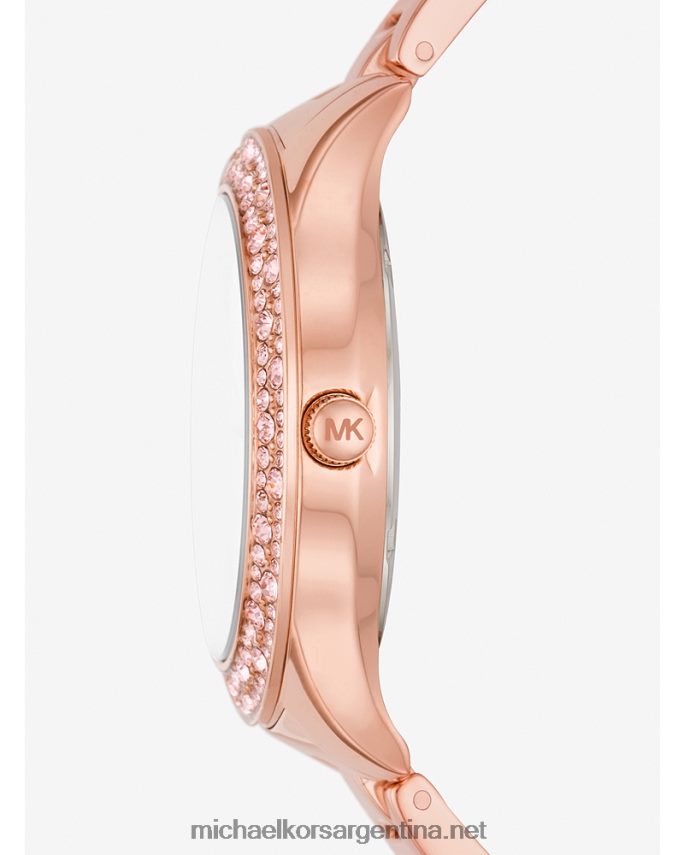 unisexo oro rosa set de regalo de reloj y pulsera liliane pave Michael Kors T46HB04026